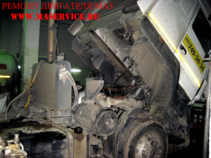 Ремонт двигателя МАЗ 5516 c двигателем ЯМЗ-6581 Евро-3, Ремонт двигателя МАЗ самосвал МАЗ-5516А8 с двигателем ЯМЗ-6581 Евро-3