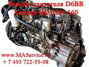 Диагностика и ремонт двигателя Хендай Хундай Hyundai HD-160 HD160