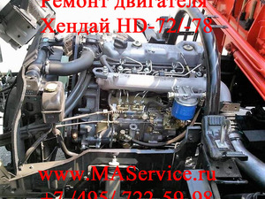Диагностика и ремонт двигателя Хендай Хундай Hyundai HD-78 HD78